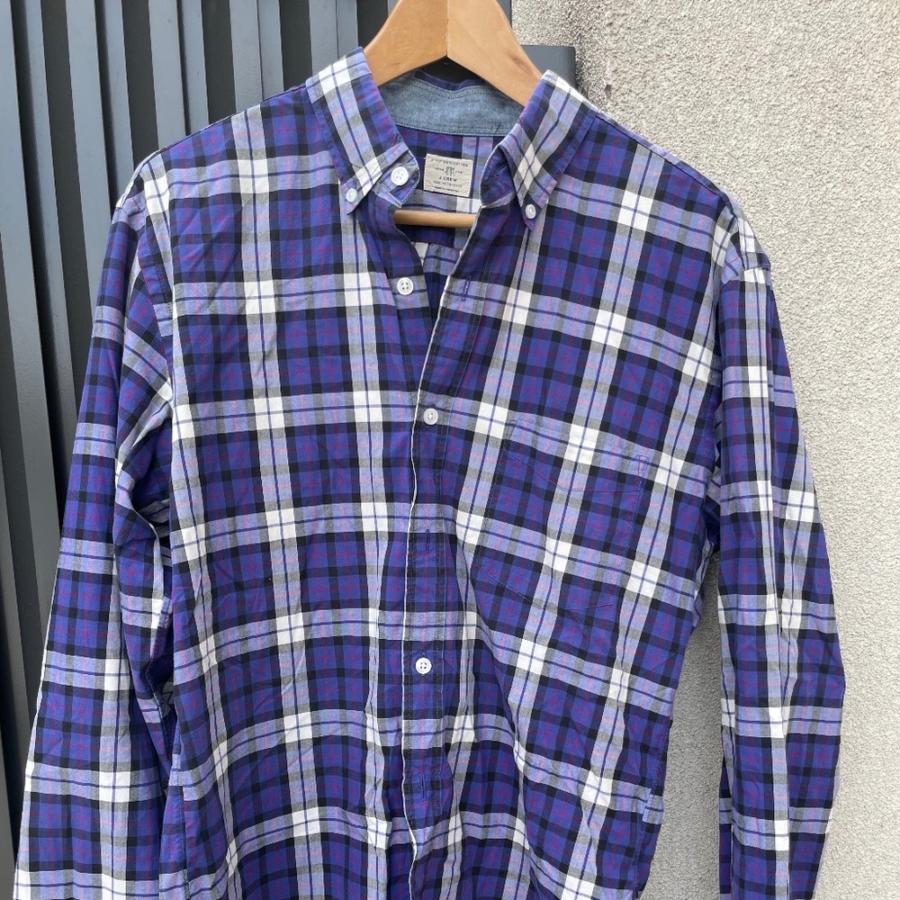 J. Crew Summerweight Plaid Buttondown